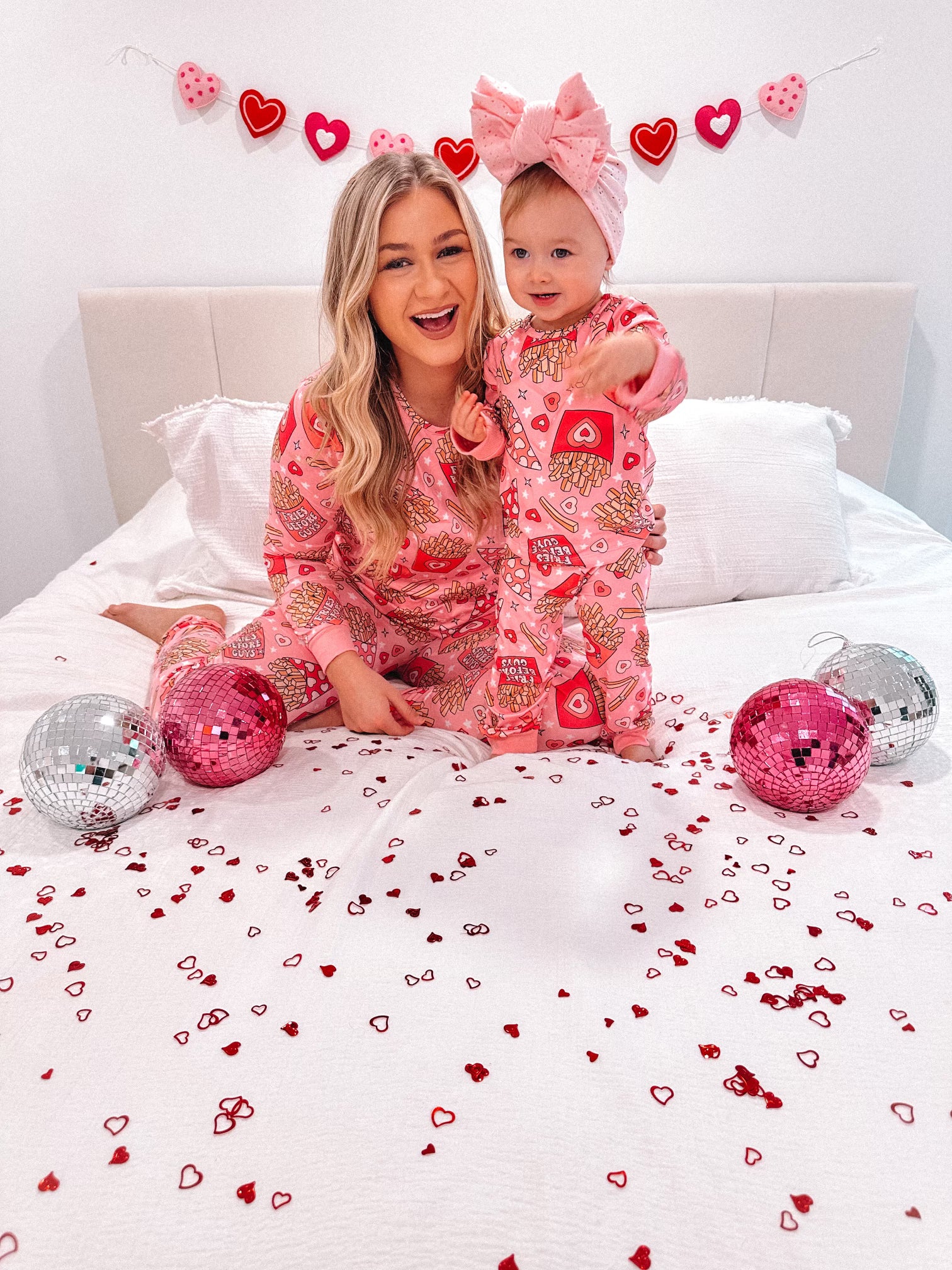 Matching valentines pajamas sale
