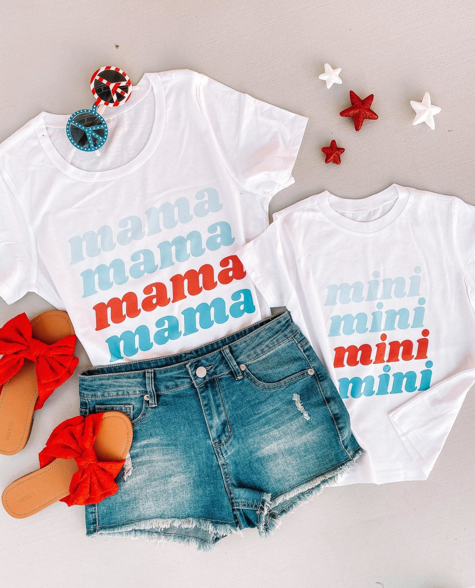 Americana Mama +Mini Matching Shirts - LITTLE MIA BELLA