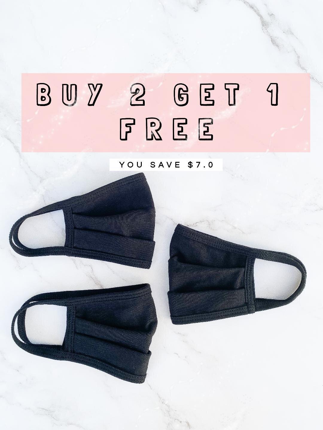 Black Face Masks Bundle - LITTLE MIA BELLA