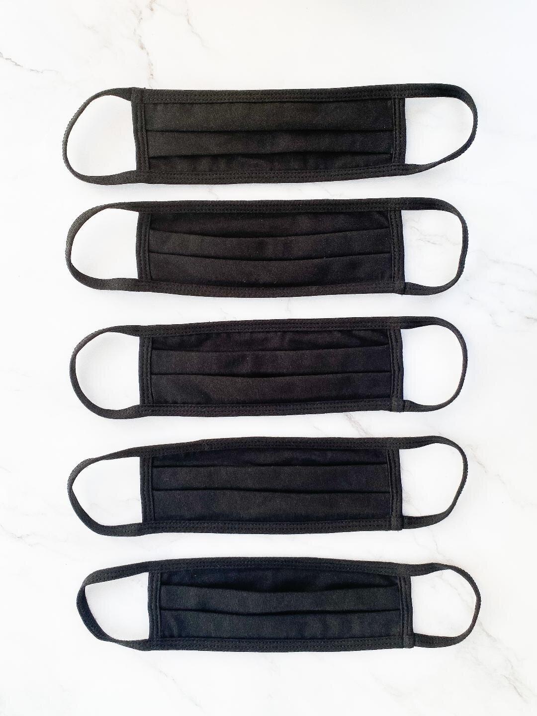 Black Face Masks Bundle - LITTLE MIA BELLA