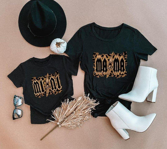Black Rock Mama and Mini Matching Shirts - LITTLE MIA BELLA