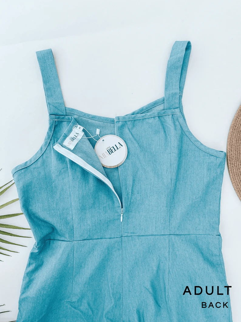 Chambray Mommy and Me Jumpsuit - LITTLE MIA BELLA