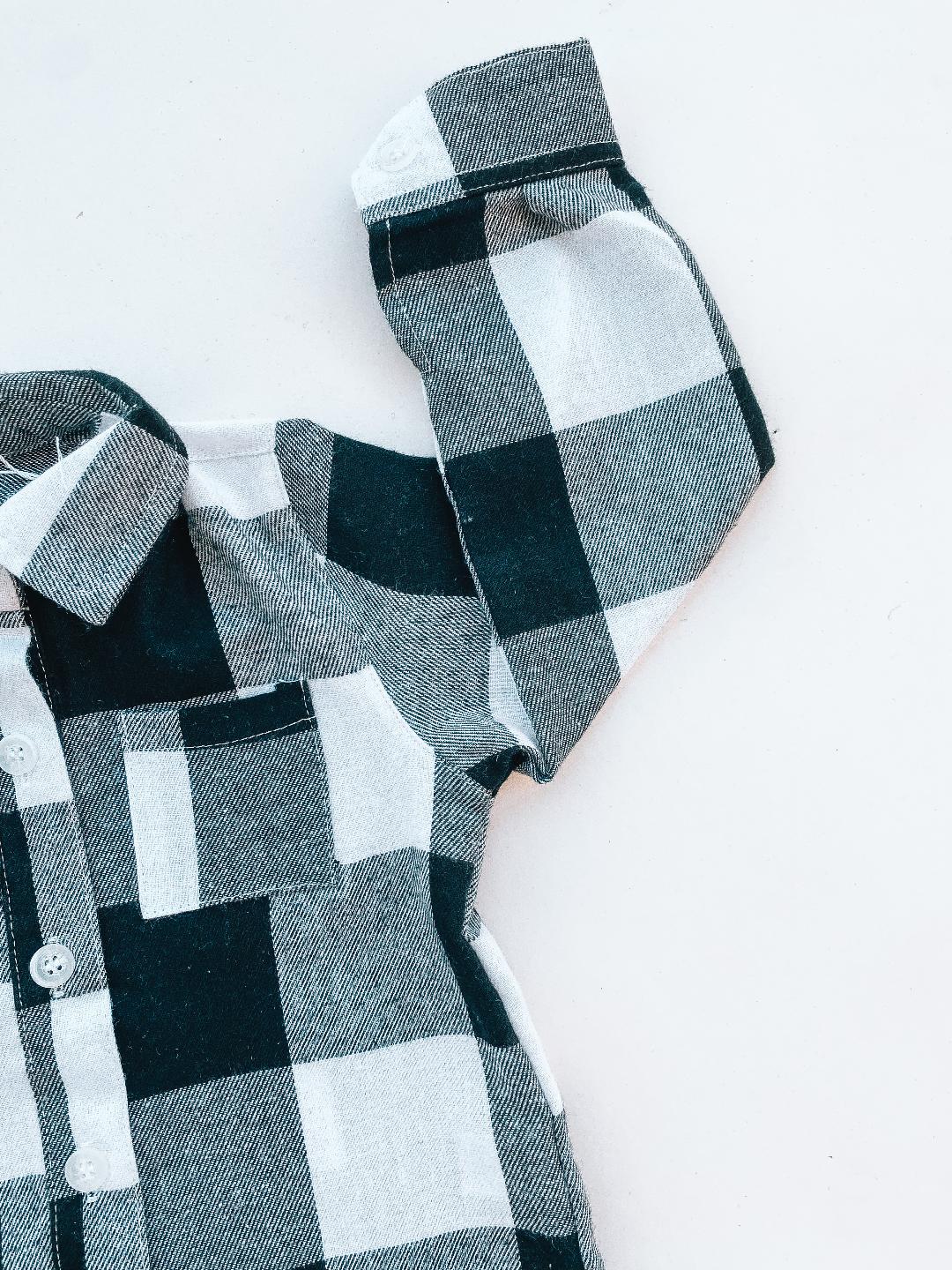 Classic Plaid Long Sleeve Matching Flannel - LITTLE MIA BELLA