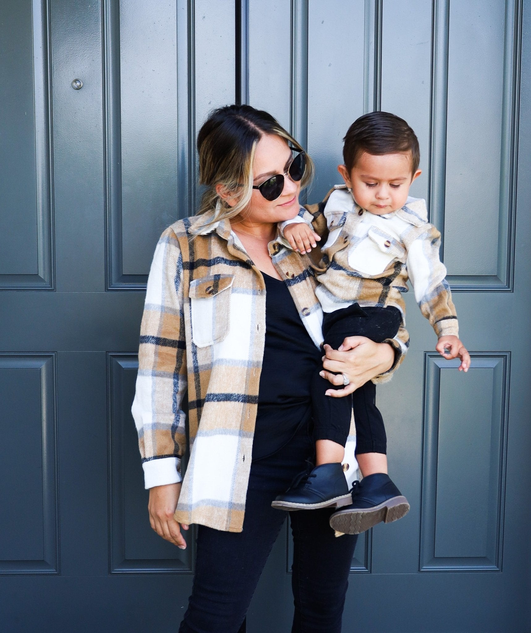 Fall Flannels Mommy and Me Matching Shackets - LITTLE MIA BELLA