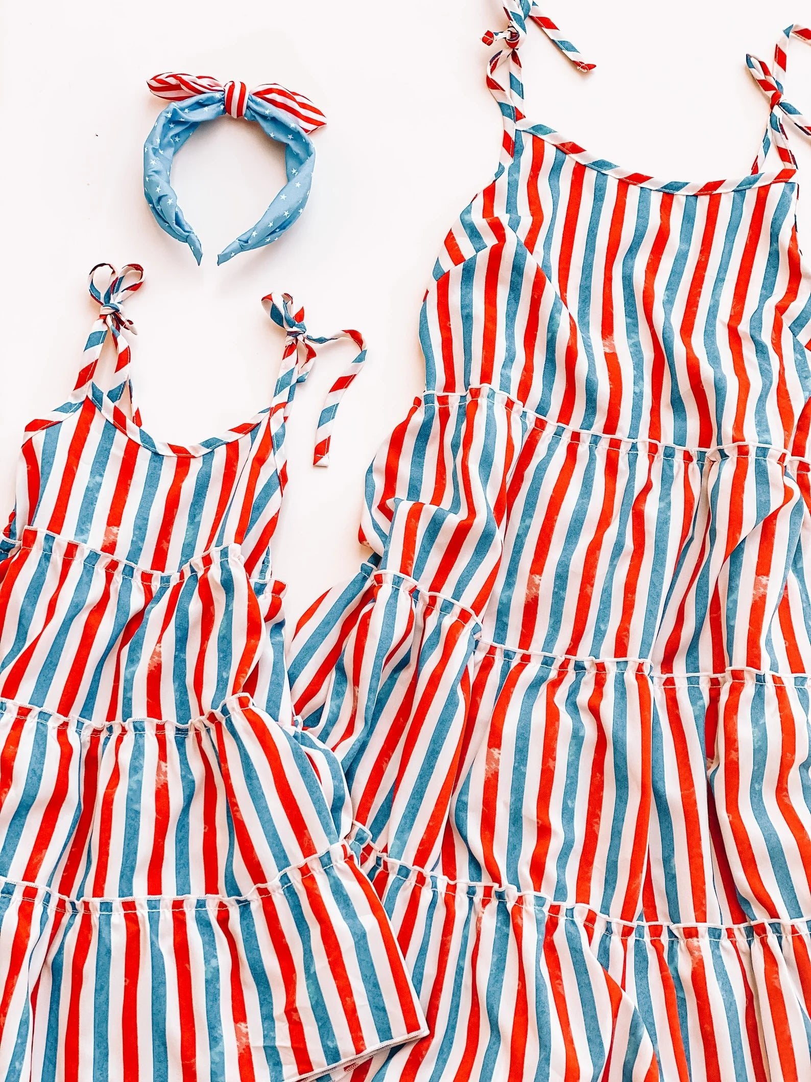 Festive 4th Mommy & Me Matching Dresses - LITTLE MIA BELLA