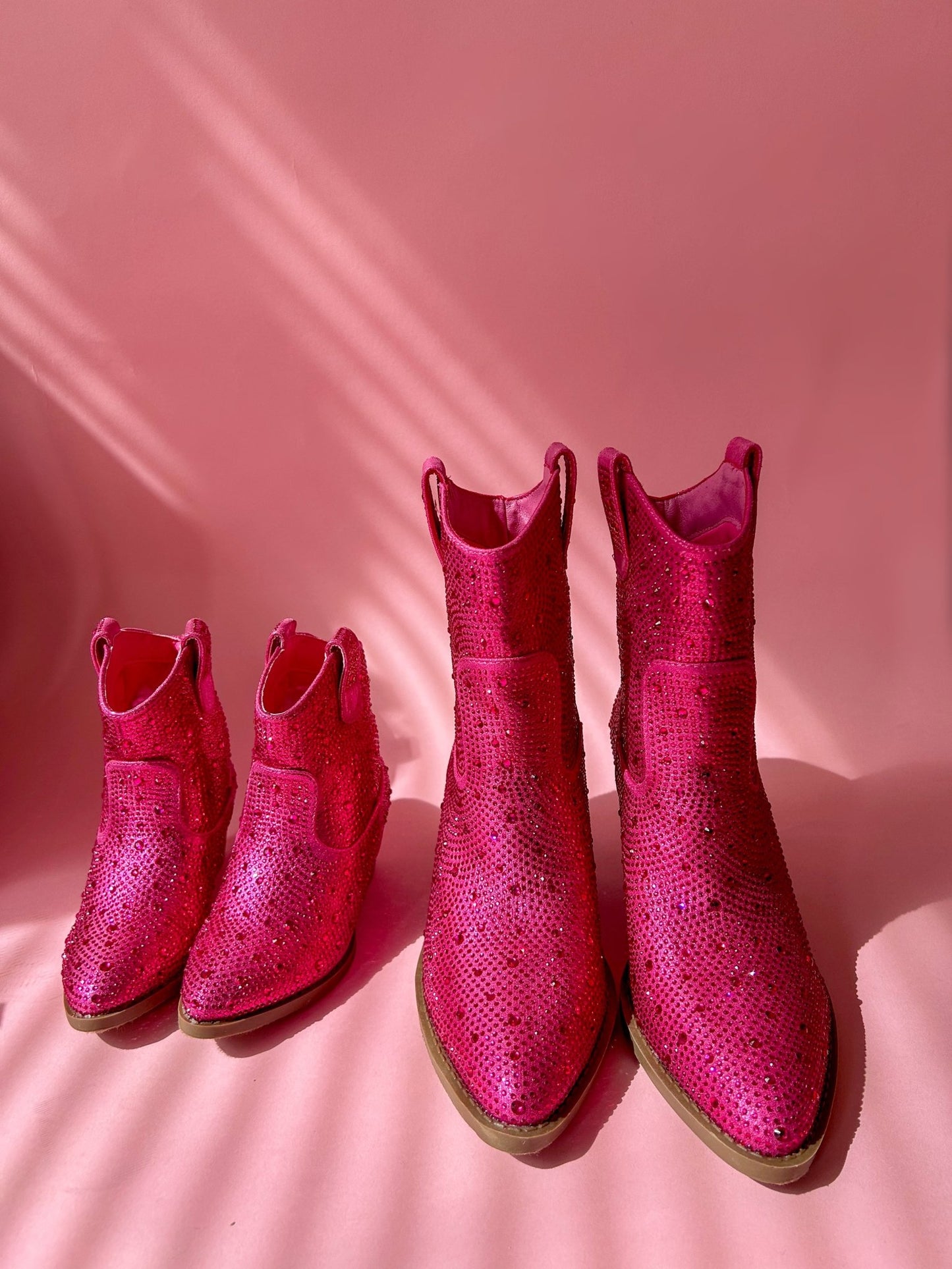 Fuchsia Western Mommy and Me Boots - LITTLE MIA BELLA