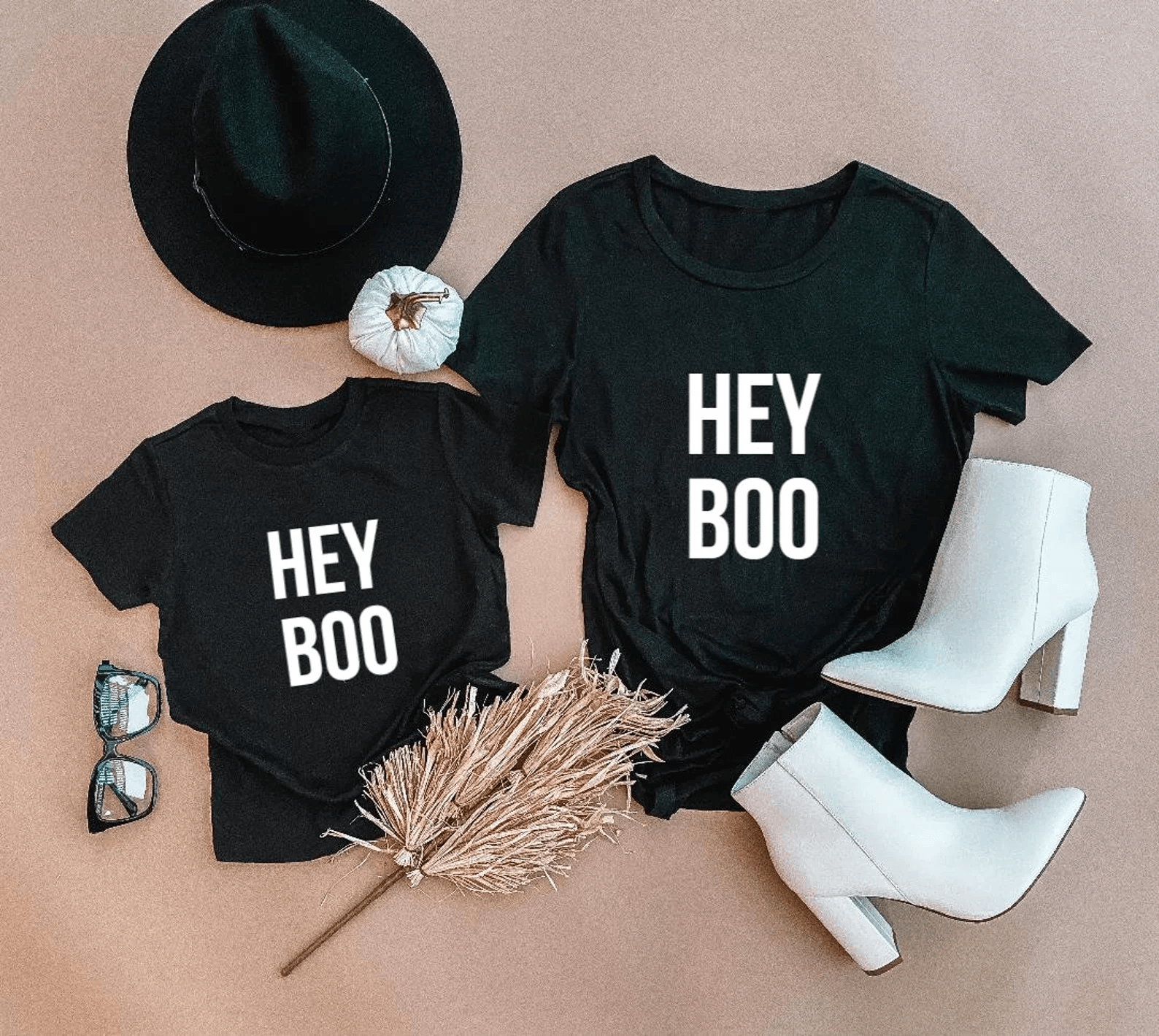 Hey Boo Mommy and Me Matching Shirt - LITTLE MIA BELLA