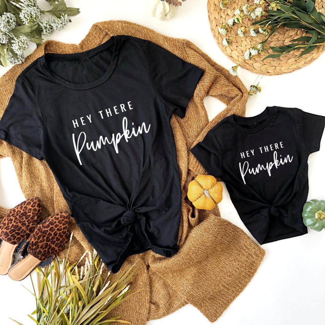 Hey There Pumpkin Matching Shirts - LITTLE MIA BELLA