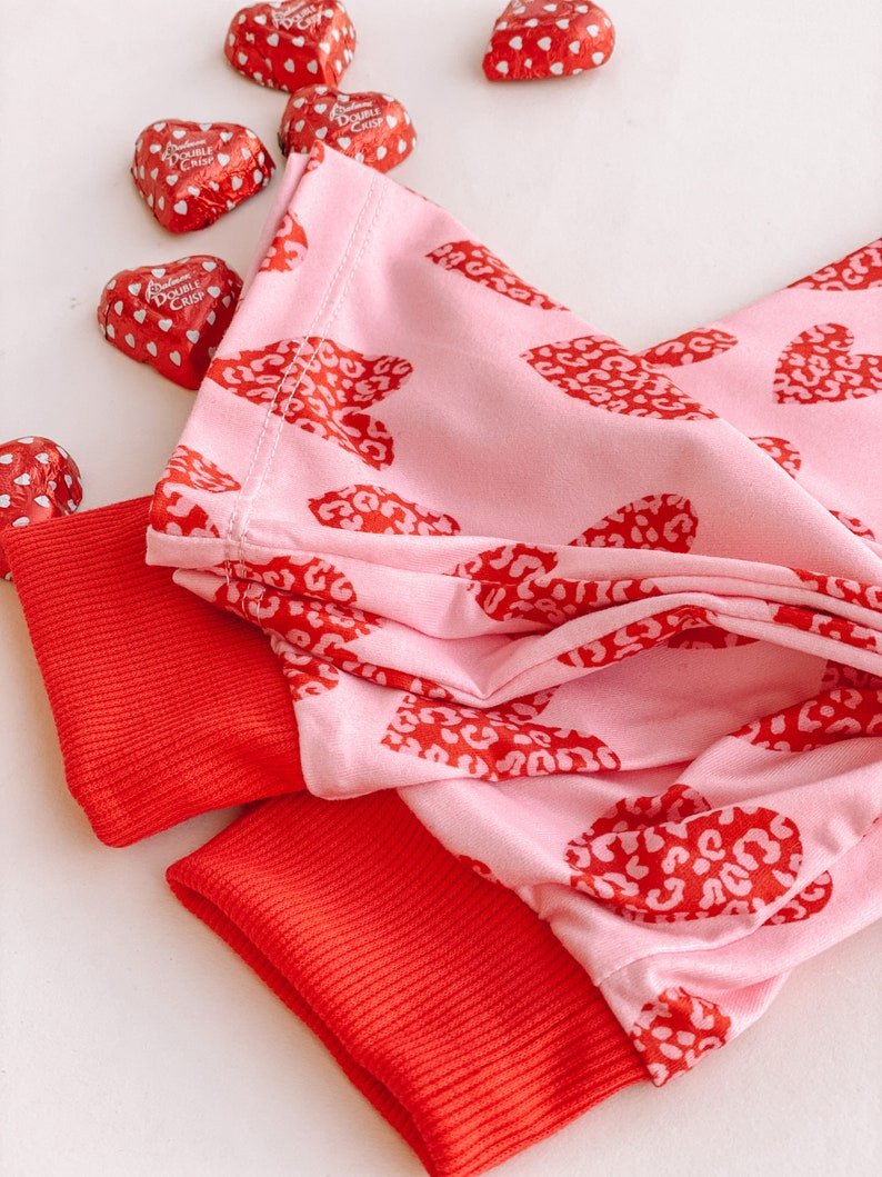 Leo Heart Mommy and Me Pajamas - LITTLE MIA BELLA