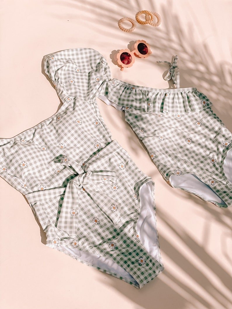 Lime Matching Swimsuit - LITTLE MIA BELLA