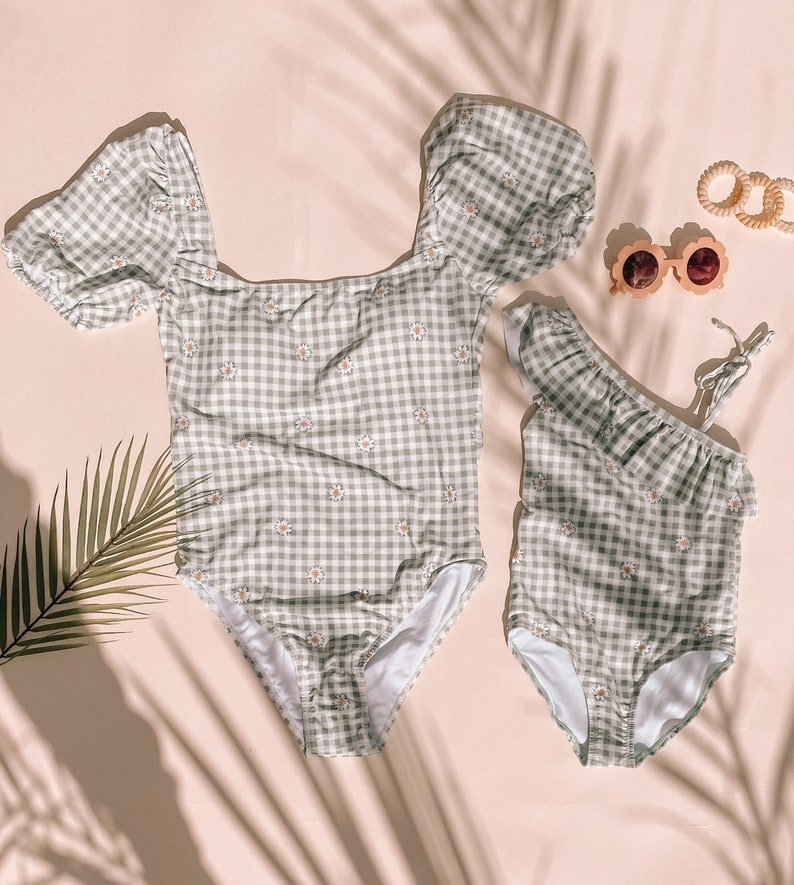 Lime Matching Swimsuit - LITTLE MIA BELLA