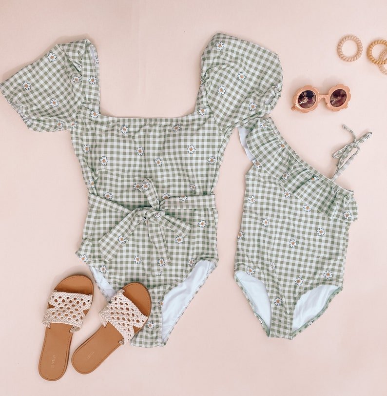 Lime Matching Swimsuit - LITTLE MIA BELLA