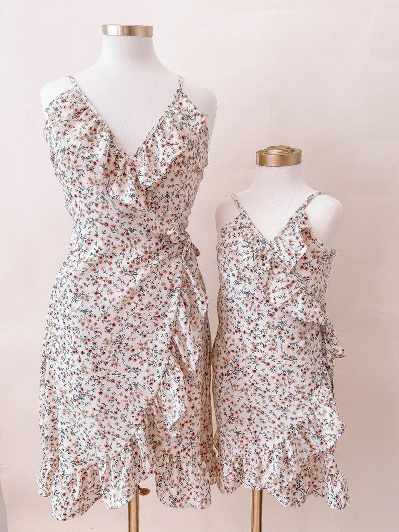 Linda's Wrap Mommy and Me Dresses - LITTLE MIA BELLA