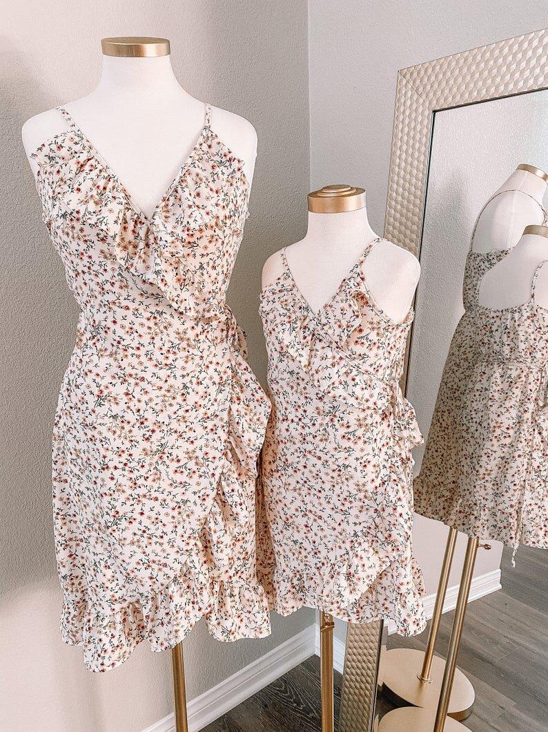 Linda's Wrap Mommy and Me Dresses - LITTLE MIA BELLA