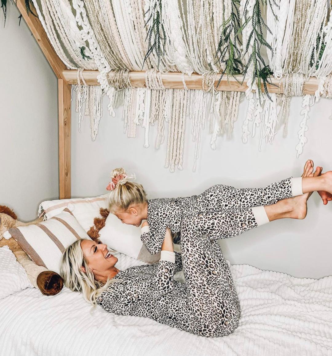 Missy Leopard Mommy and Me Matching Pjs - LITTLE MIA BELLA