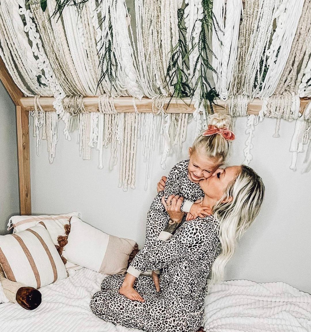 Missy Leopard Mommy and Me Matching Pjs - LITTLE MIA BELLA