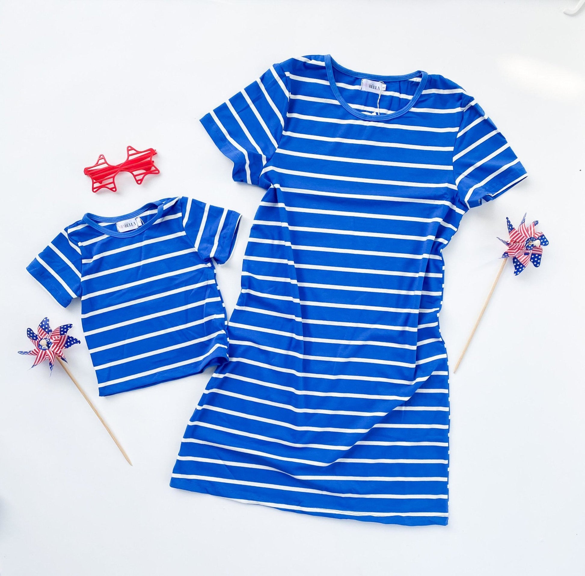 Mix and match red white and blue Mommy & Me - LITTLE MIA BELLA