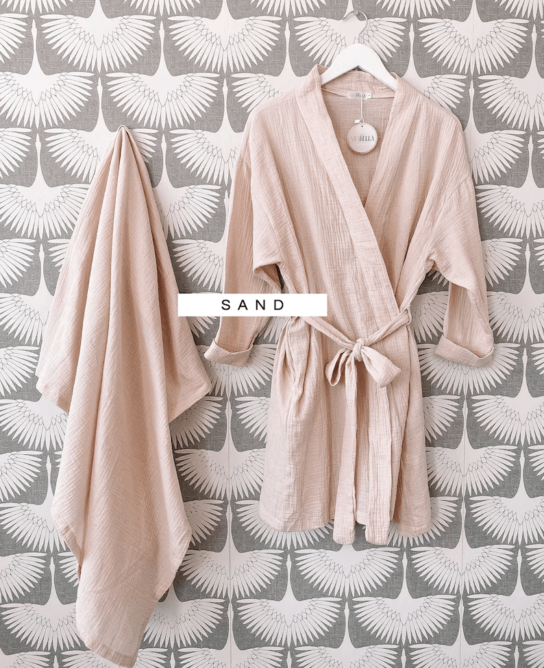 Mommy and Me Robe and Blanket - LITTLE MIA BELLA