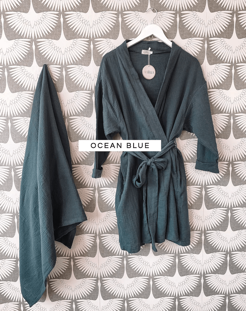 Mommy and Me Robe and Blanket - LITTLE MIA BELLA