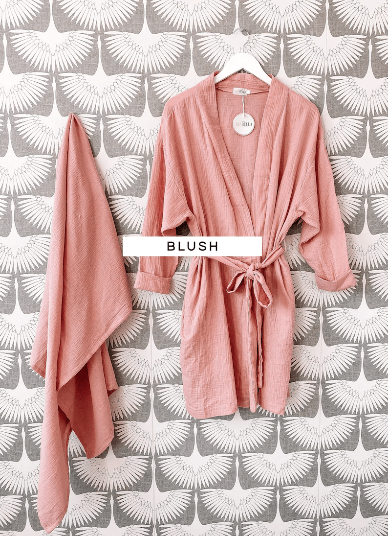 Mommy and Me Robe and Blanket - LITTLE MIA BELLA