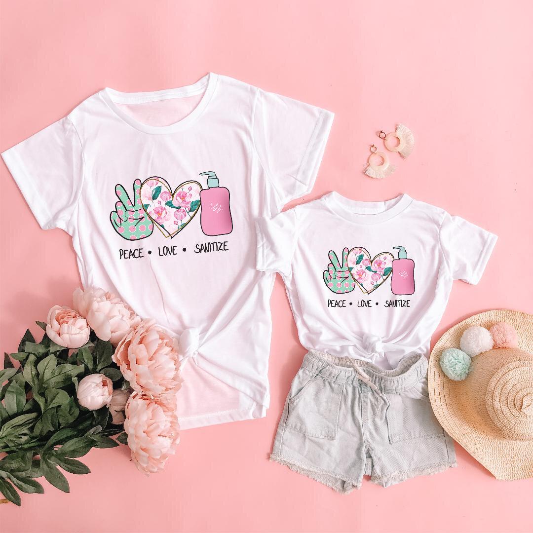 Peace love Matching Shirts - LITTLE MIA BELLA