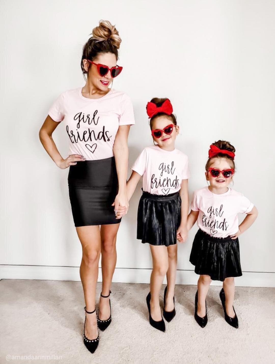 Pink Girlfriends Matching Shirt - LITTLE MIA BELLA