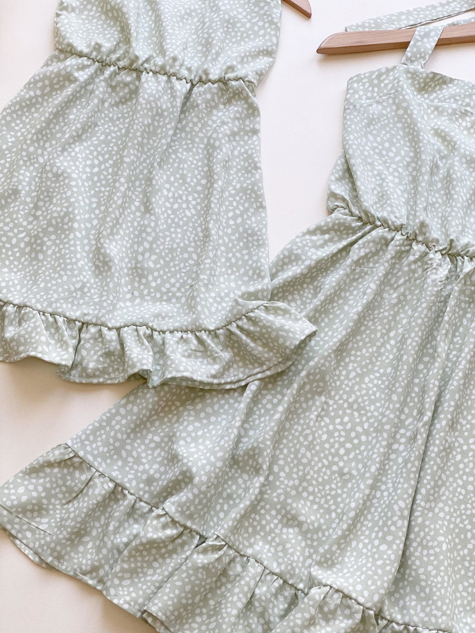 Pistachio Matching Dresses - LITTLE MIA BELLA