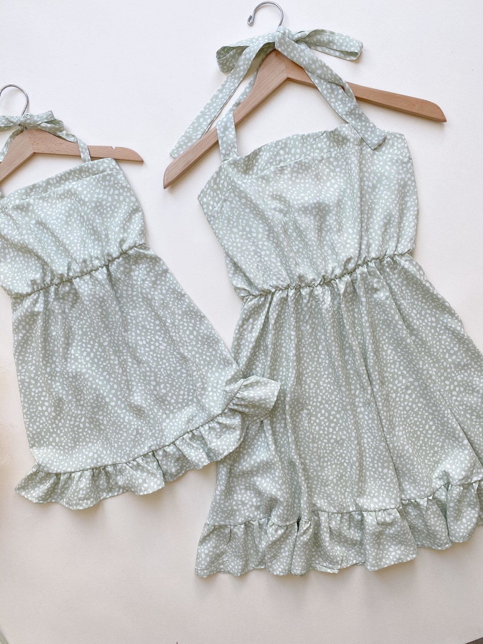 Pistachio Matching Dresses - LITTLE MIA BELLA