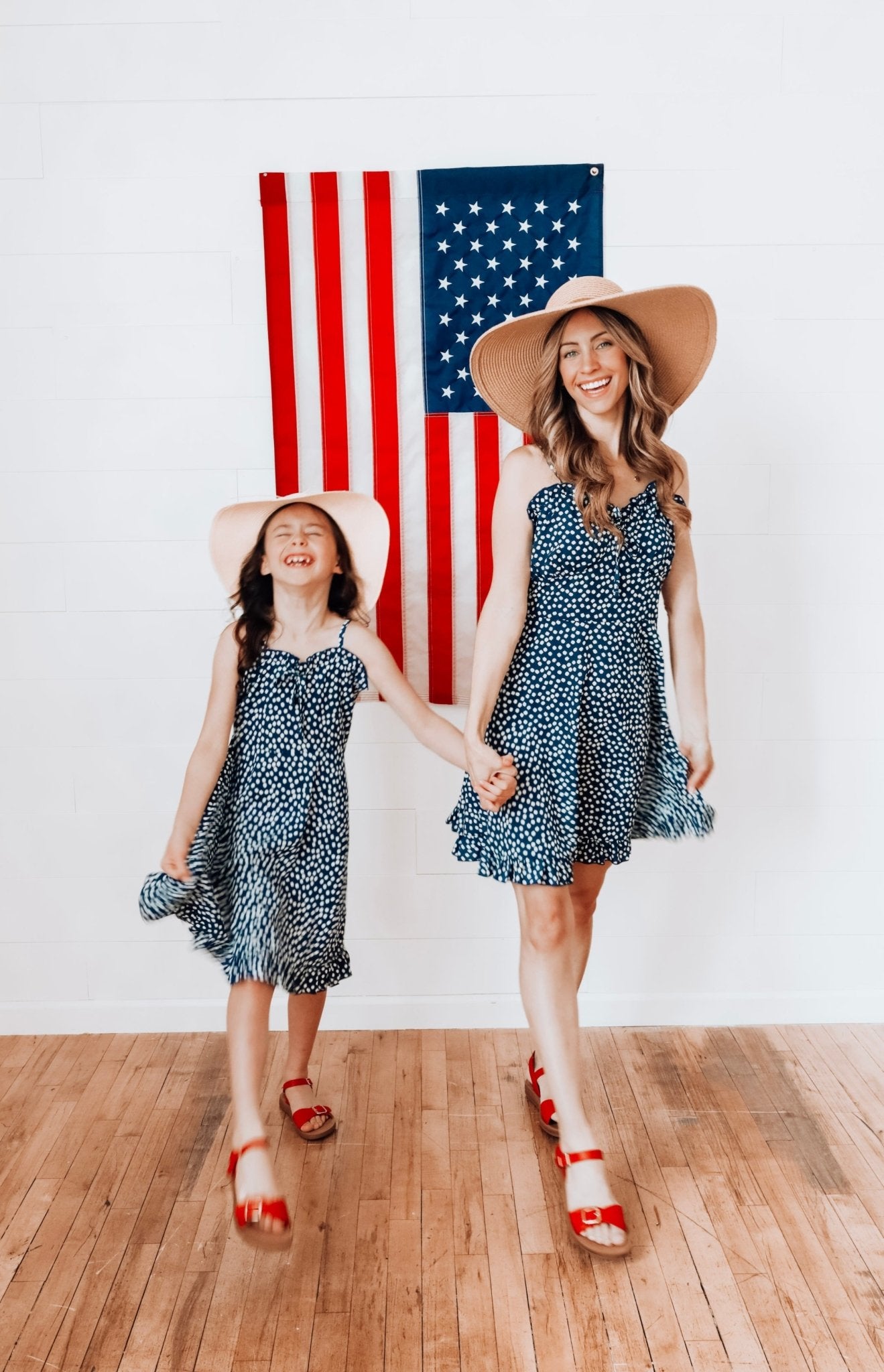 Pretty Little Navy Mommy and Me Matching Dresses - LITTLE MIA BELLA
