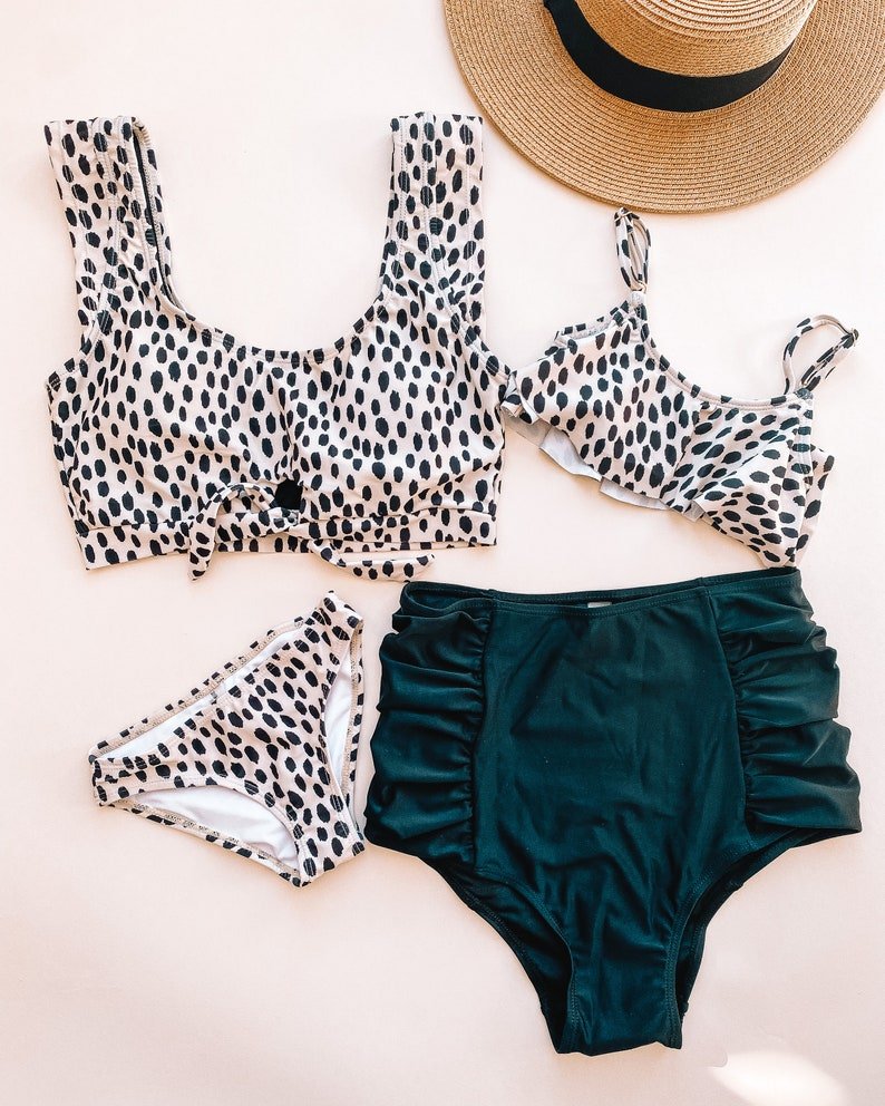 Serval Mommy and Me Matching Swimsuits - LITTLE MIA BELLA