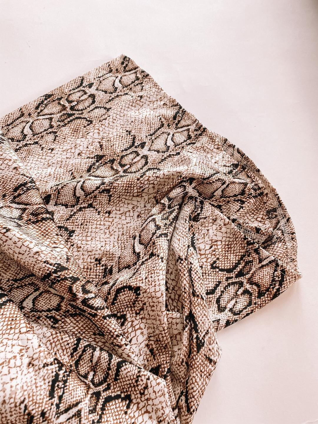 Snake Print Mommy and Me Blouse - LITTLE MIA BELLA