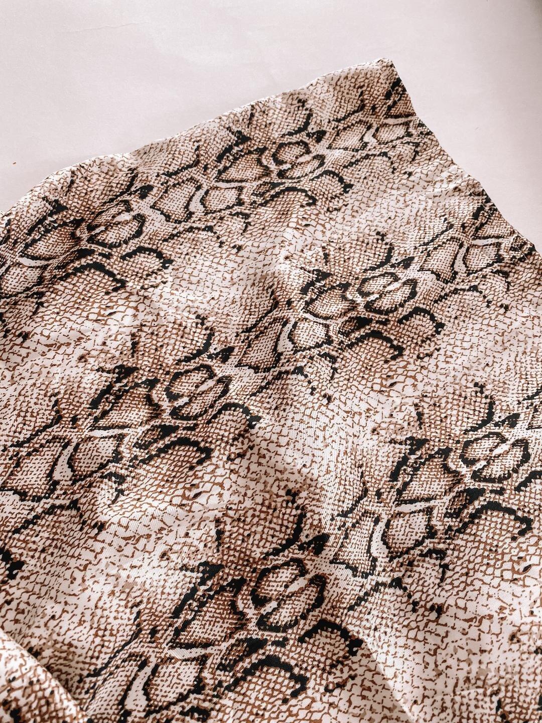 Snake Print Mommy and Me Blouse - LITTLE MIA BELLA