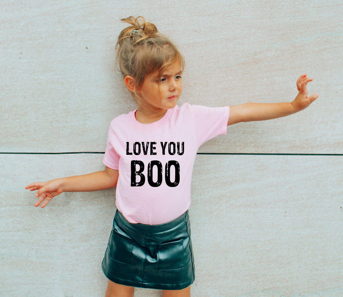 Love you Boo Halloween Mommy and Me Shirts