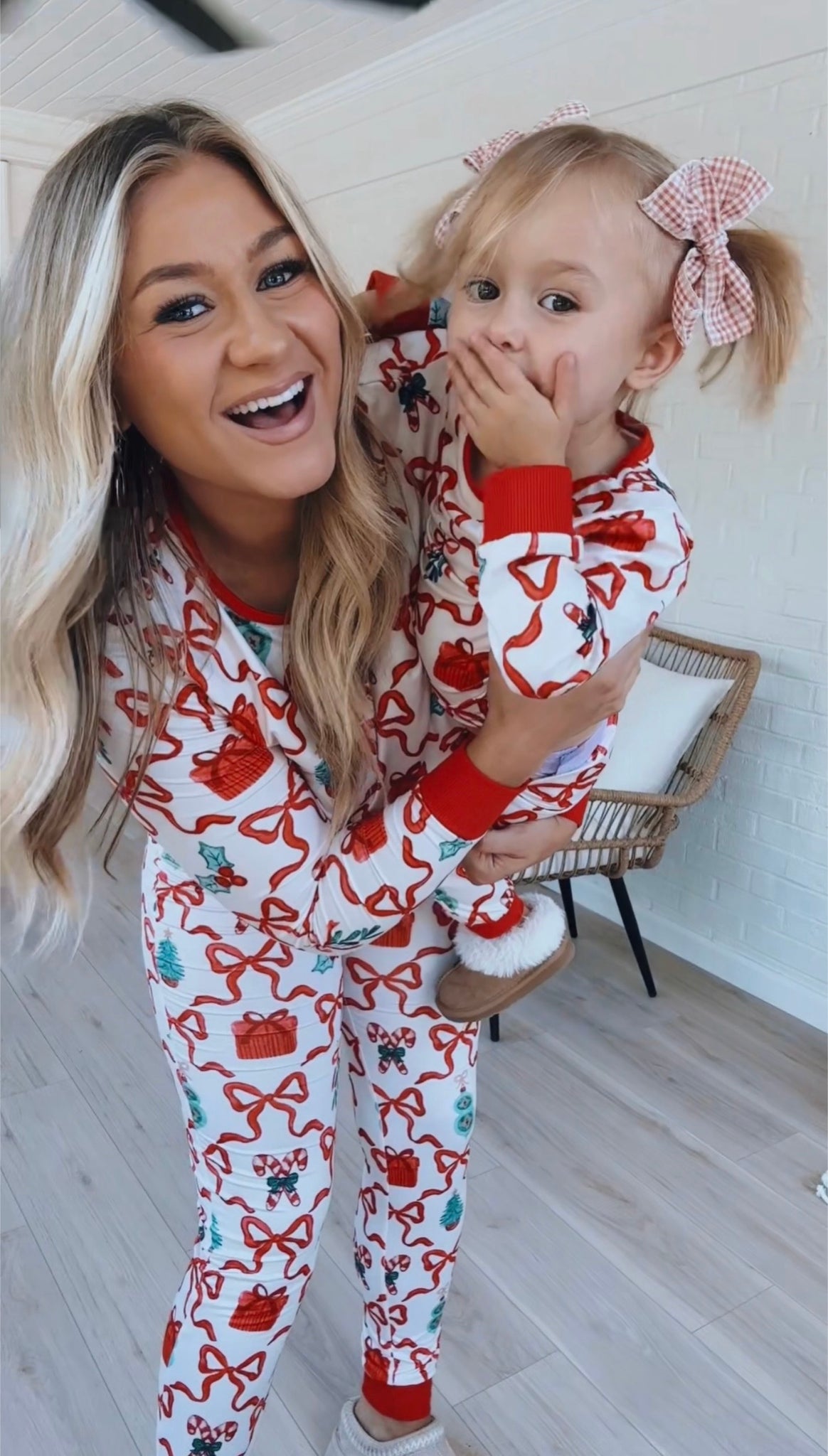 Christmas Pjs Valentine's Day Matching Family Pajamas