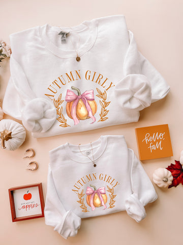 Autumn Girly Mama and Mini Sweatshirt