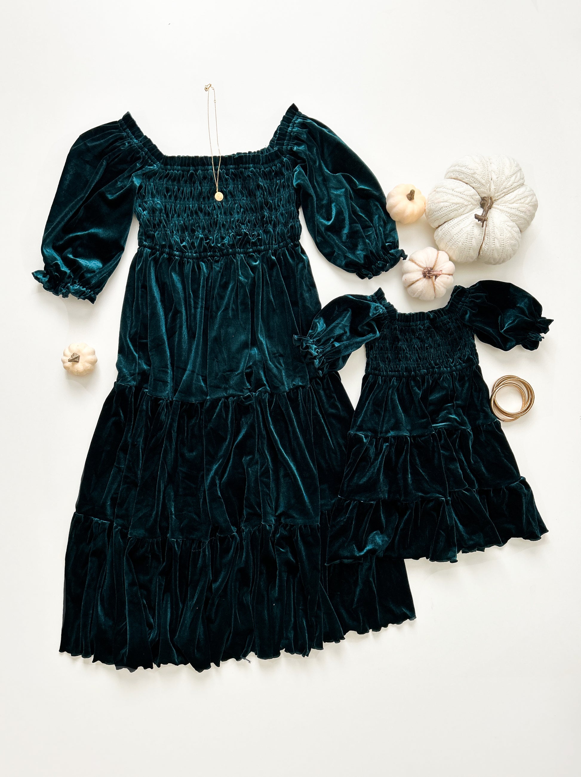 Velvet Solid Holiday Mother Daughter Matching Dresses, 5T Velvet Solid Holiday Mother Daughter Matching Dresses, 5T