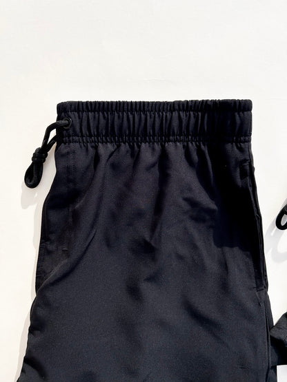 black adjustable swim trunk for men