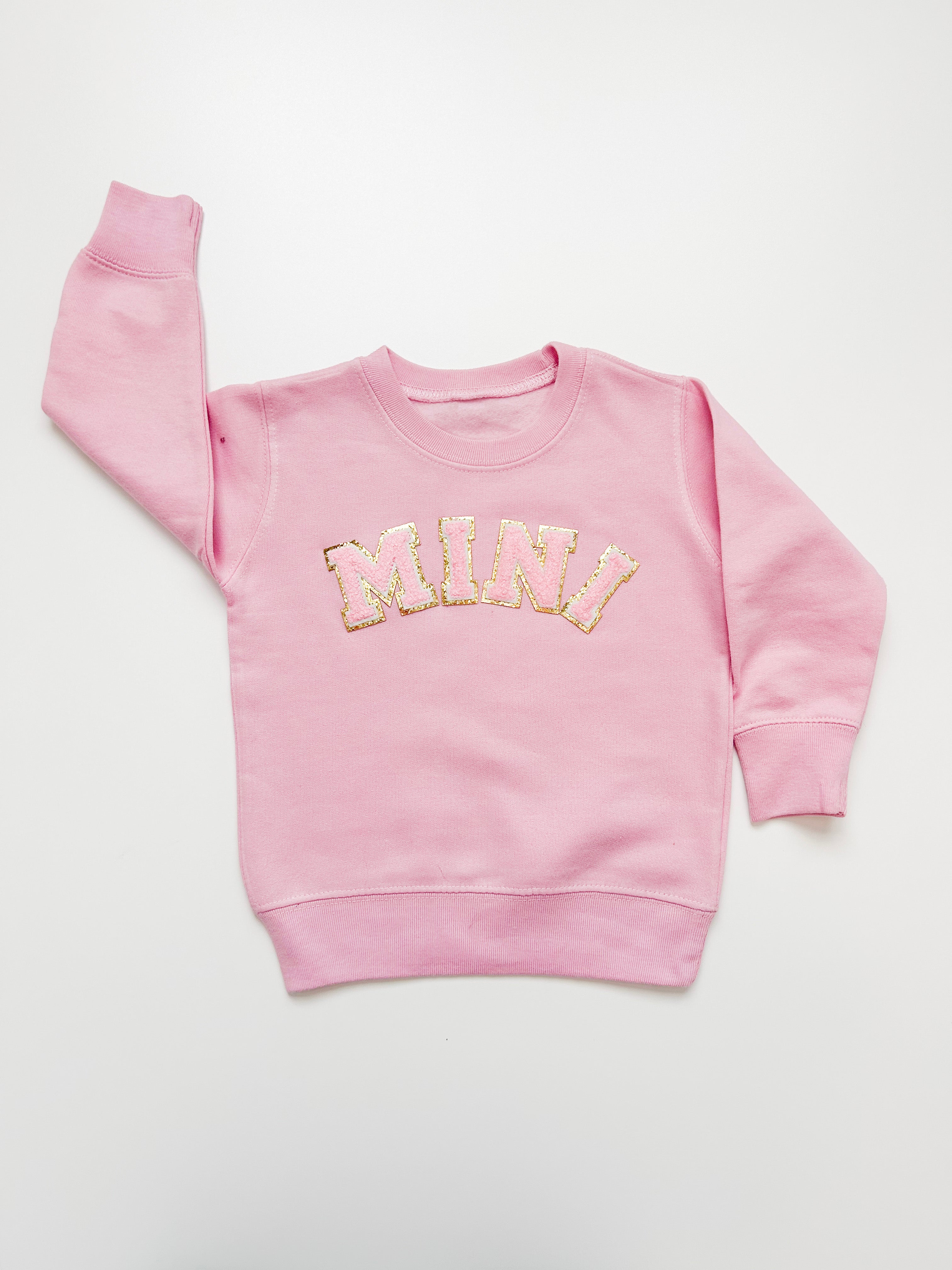 Mama & Mini Matching Pink Oversized Sweatshirts Mama & Mini Matching Pink Oversized Sweatshirts