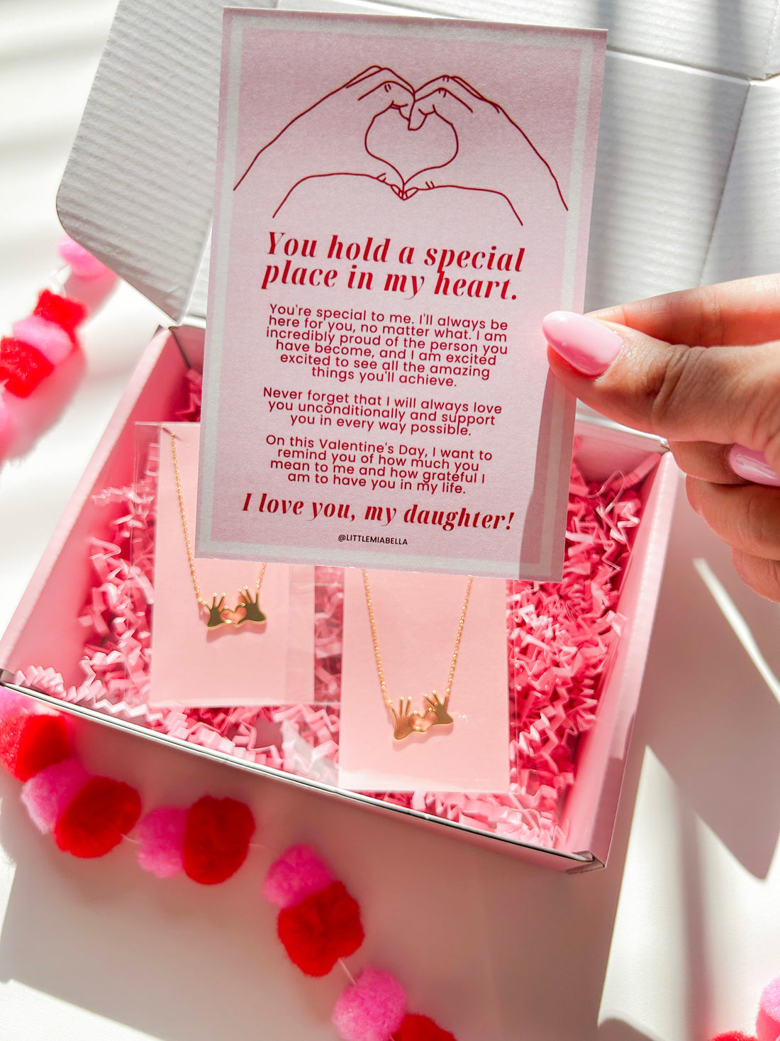 mommy and me gift box with necklaces