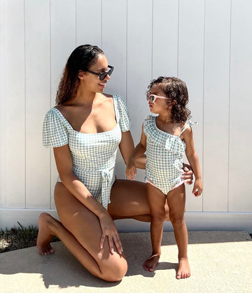 Lime Mom & Me Matching Swimsuit