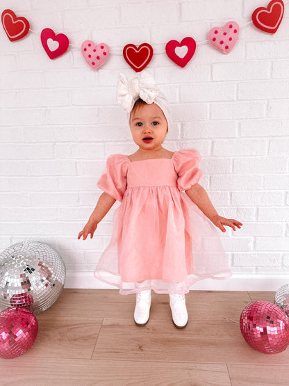 Pastel Pink Mommy and Me Dresses