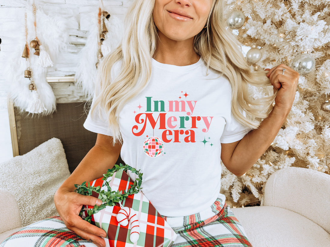 In my Merry Era Mommy and Me Cute Christmas Shirts