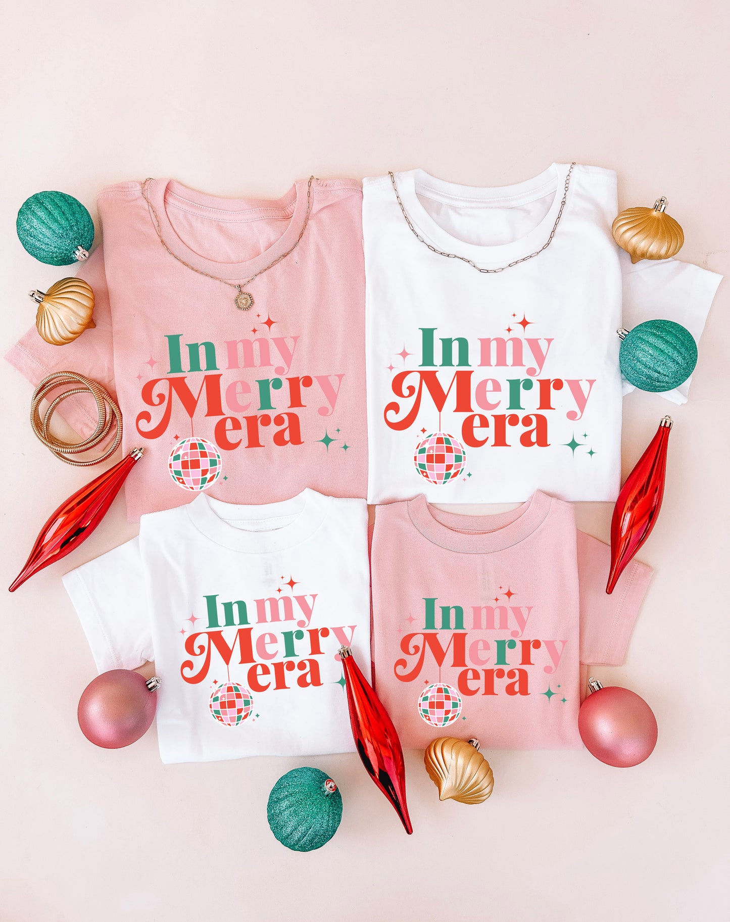 In my Merry Era Mommy and Me Cute Christmas Shirts