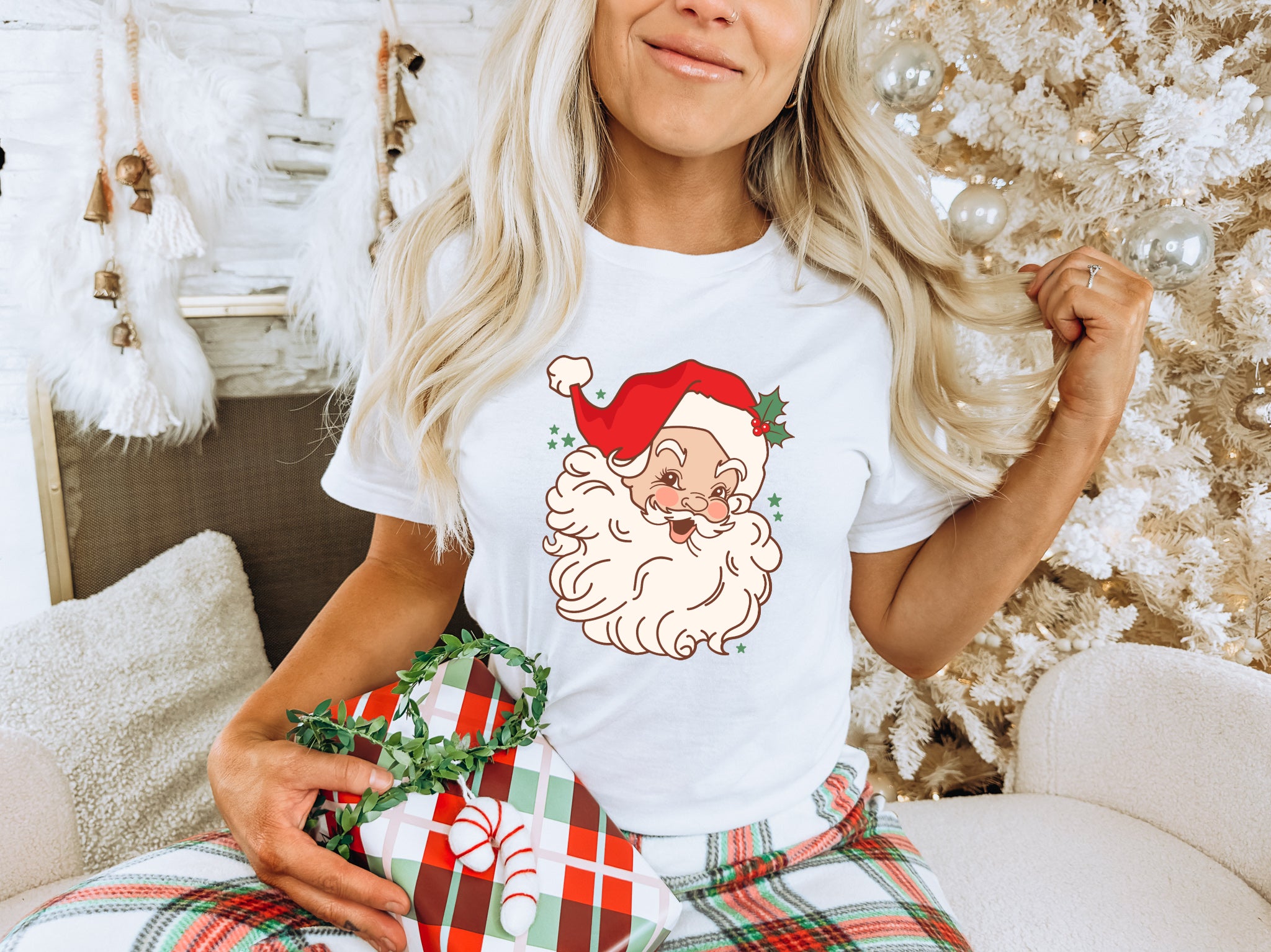 Christmas Cheer | Set of 2 WHITE W/ RED shops SWEATERS | Christmas Mommy and Me Shirts | Matching Shirts | Christmas Shirts