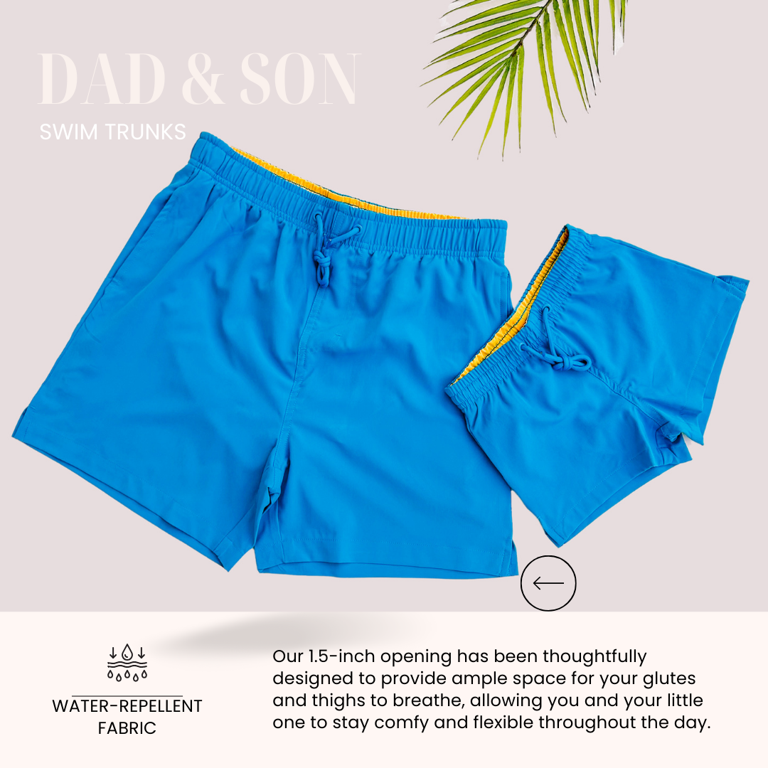 Dad And Son Matching Swim Trunks Dad And Son Matching Swim Trunks