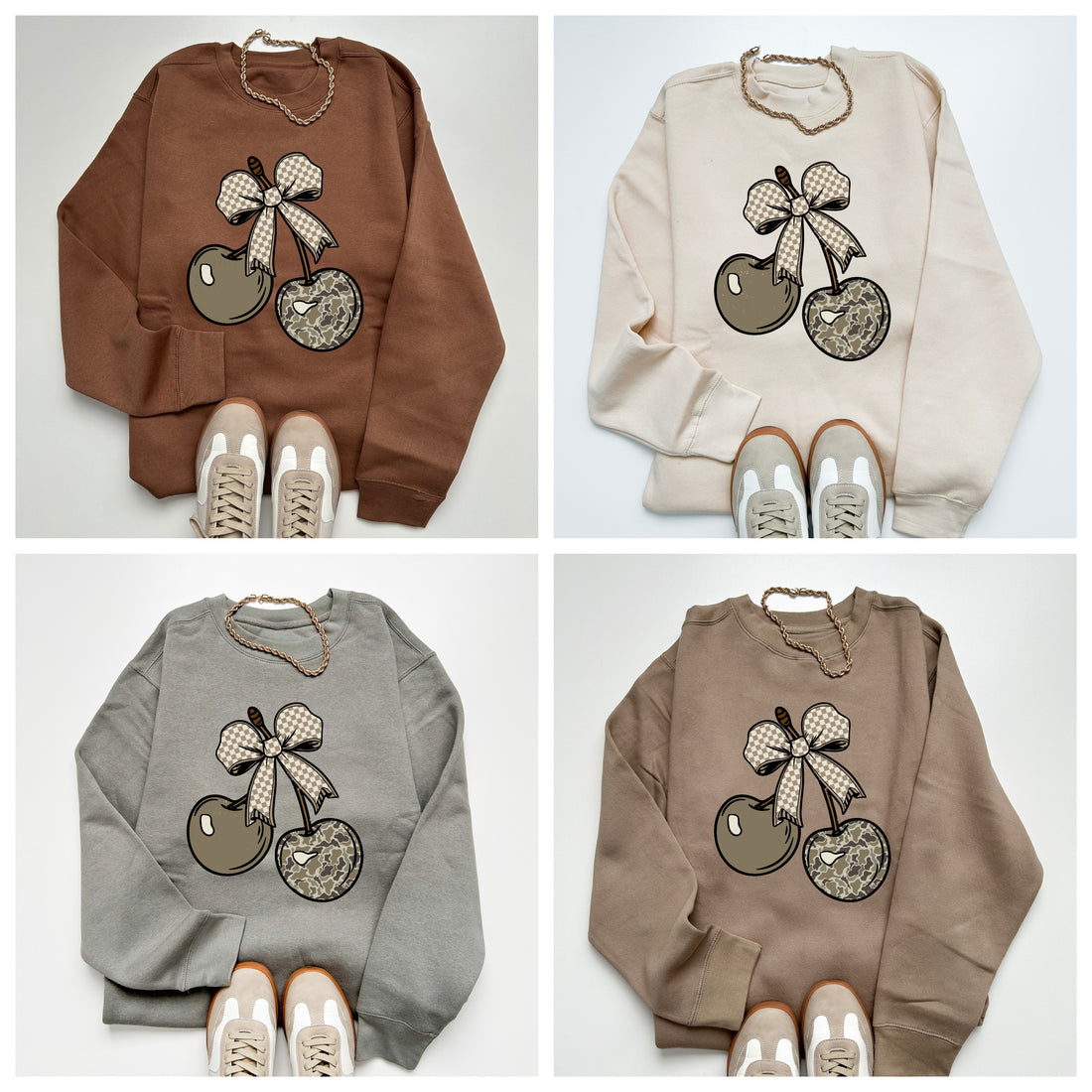 School Pick Up Sweatshirt | Cherry Camo Mom Sweatshirt | Neutral Cozy Crewneck | Cute Mom Sweatshirt | Everyday casual camo sweater | mama