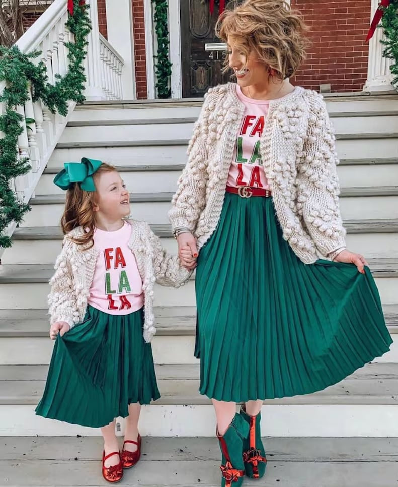 Christmas Matching Outfits for Family Mommy Me Dresses