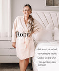 Maternity robe and swaddle, baby swaddle blanket, hospital outfits, mom and me, matching swaddle set