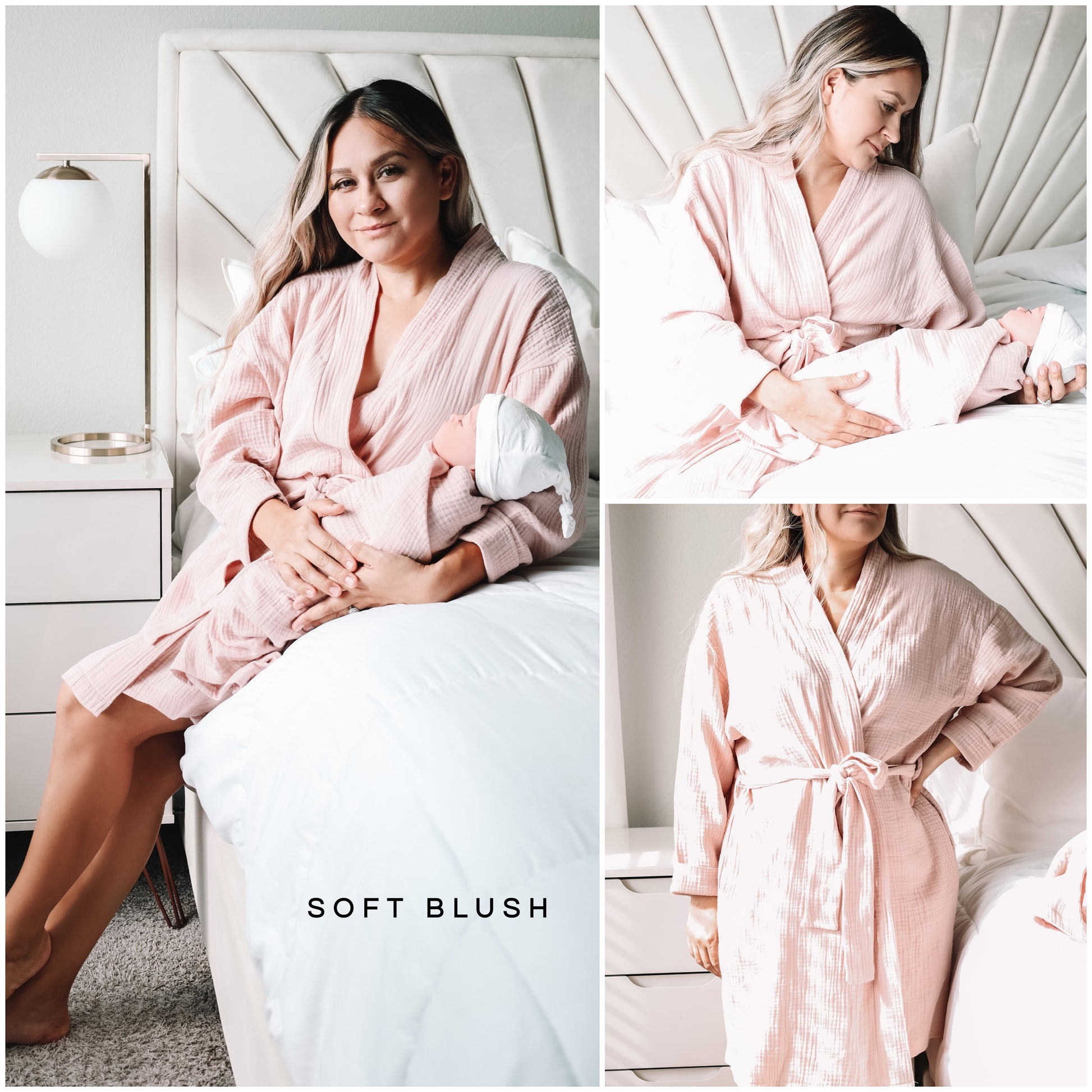 Maternity robe and swaddle, baby swaddle blanket, hospital outfits, mom and me, matching swaddle set