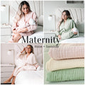 Maternity robe and swaddle, baby swaddle blanket, hospital outfits, mom and me, matching swaddle set